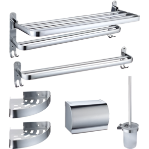 SET DE BAÑO GJ-1302A SILVER