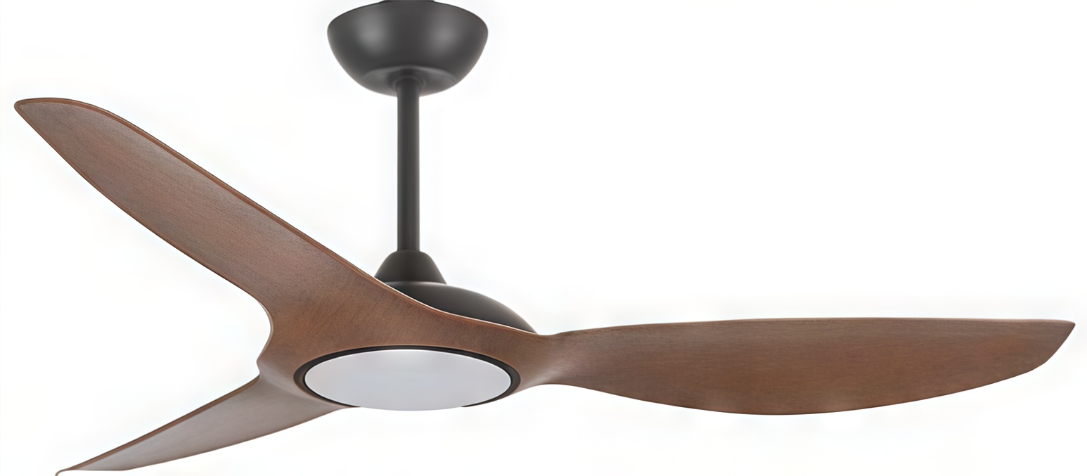 ABANICO DELGADO BLACK WOOD 52"